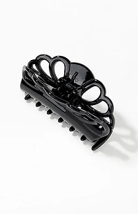 John Galt Black Acetate Hair Clip