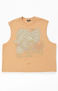 Von Dutch Eagle Cut Off Muscle T-Shirt