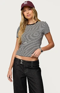 Edikted Nessie Striped T-Shirt
