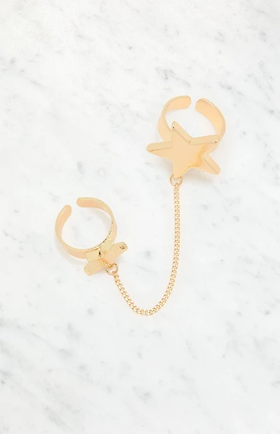 LA Hearts 2 Pack Star Rings