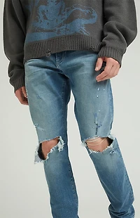 Pacsun Slim Jeans Ripped Medium Indigo