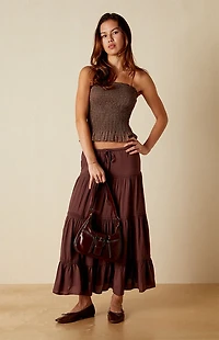 Your Favorite Plaid Smocked Tube Top