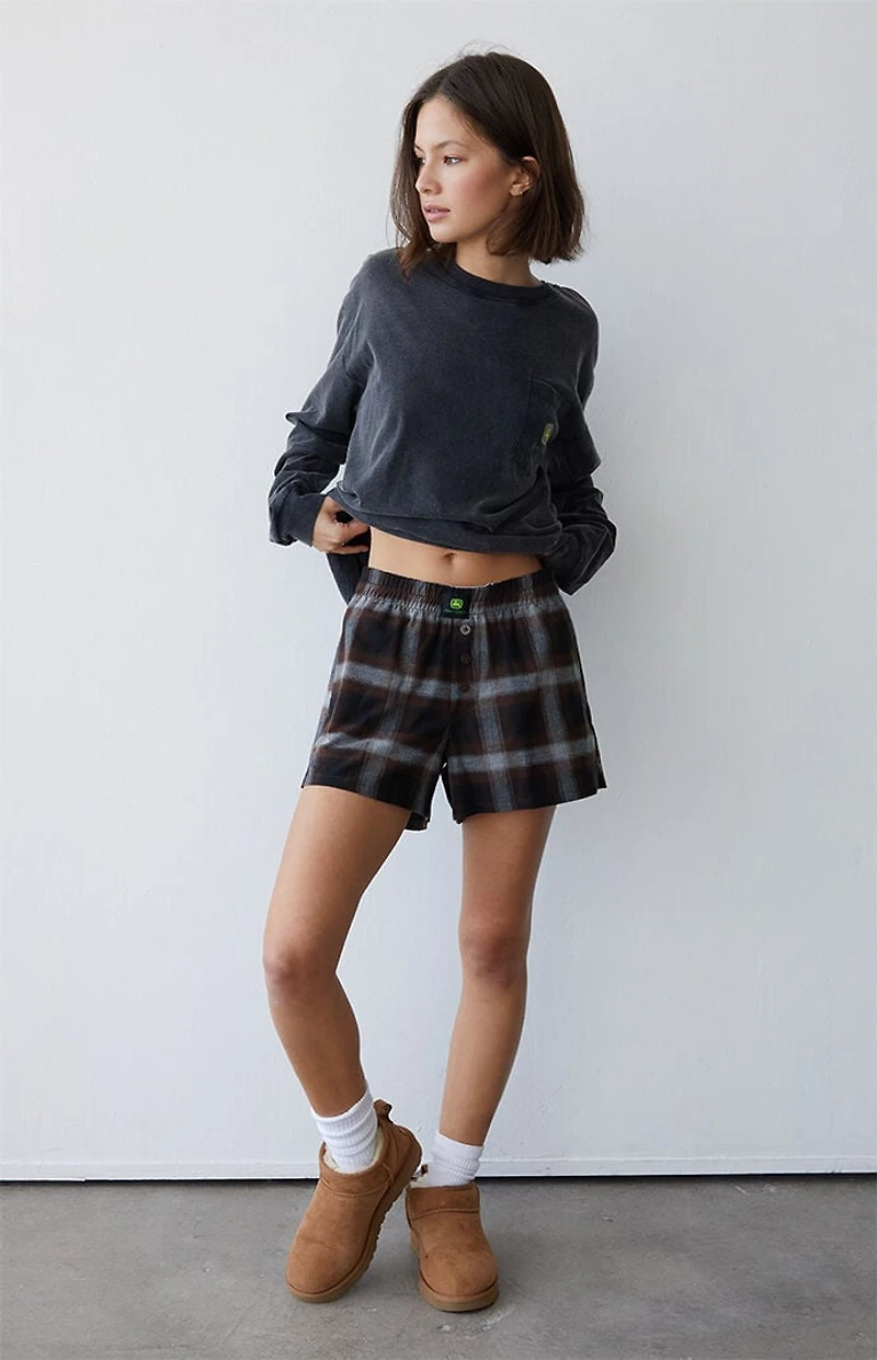 JOHN DEERE Plaid Low Rise Boxer Shorts