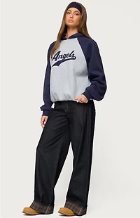 Edikted Angels Raglan Oversized Hoodie