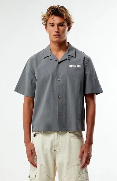 Pacsun Harbor Cafe Oversized Resort Camp Shirt