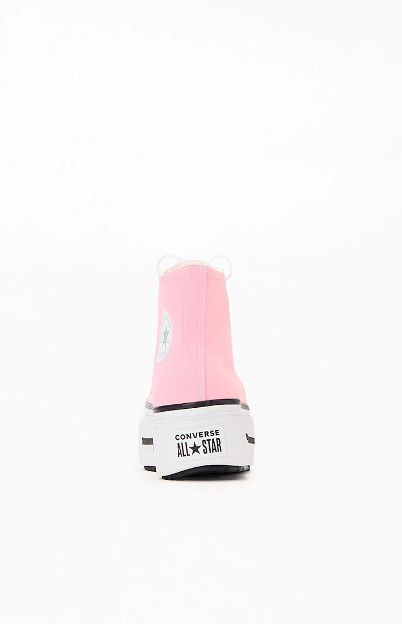 Converse Pink Chuck Taylor All Star Lift Double Stack High Top Sneakers