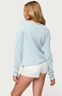 Edikted Sonny Relaxed Rolled Sweater