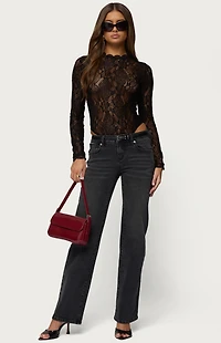 Edikted Rosalinda Sheer Lace Bodysuit