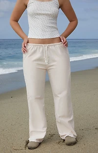 John Galt Pink Striped Anastasia Sweatpants