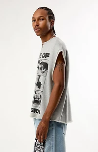 Pacsun State of Confusion Cut-Off Muscle Sweatshirt