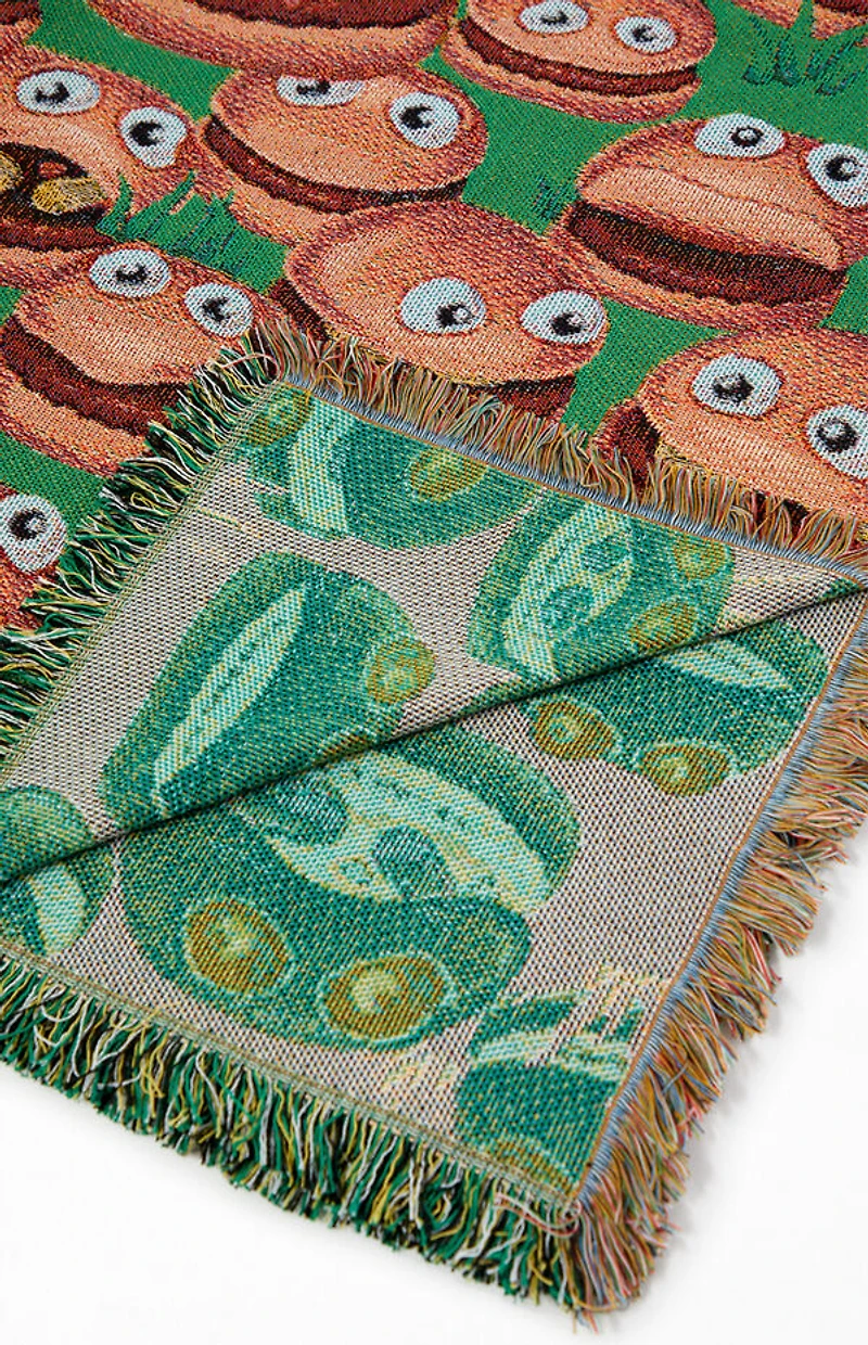 McDonaldland Burgers Throw Blanket