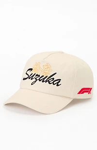 Formula 1 x Pacsun Suzuka Cream Racing Snapback Hat