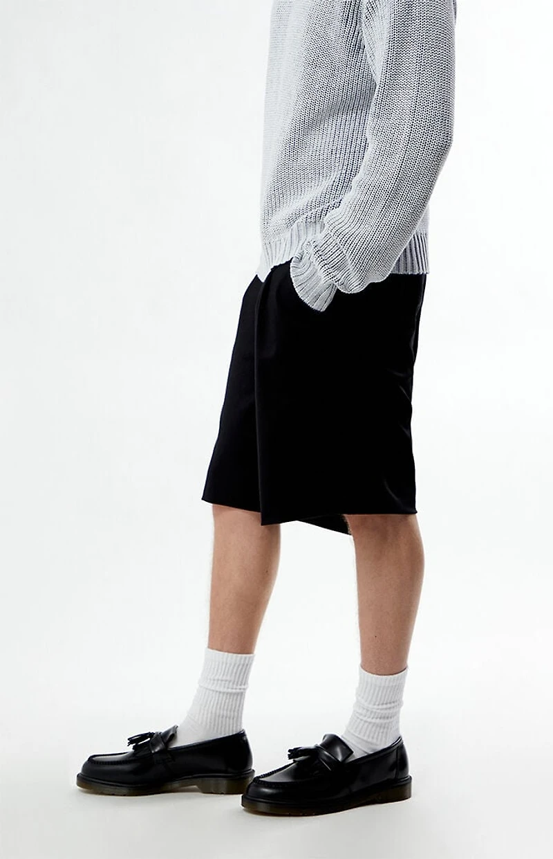 FIELD OF STUDY by Pacsun Black Trouser Baggy Shorts