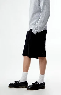 FIELD OF STUDY by Pacsun Black Trouser Baggy Shorts