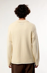 Pacsun Cream Vaughn Polo Sweater