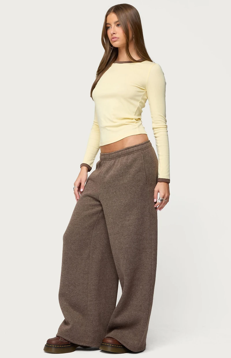 Edikted Zander Contrast Long Sleeve T-Shirt