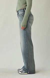 Pacsun Casey Low Rise Baggy Jeans Light Blue Wash