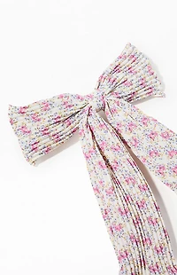 LA Hearts Floral Ribbed Hair Barrette
