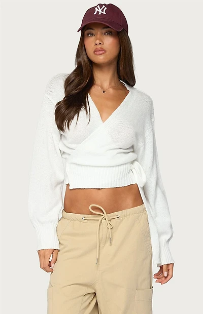 Edikted Stella Wrap Knit Cardigan