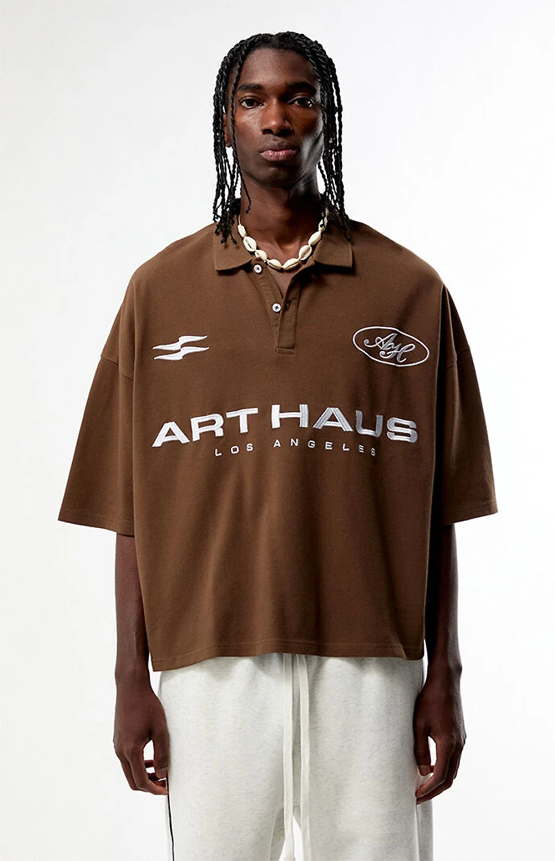 Pacsun Art Haus Boxy Polo Shirt
