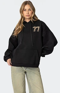 Edikted Leopard 77 Oversized Hoodie