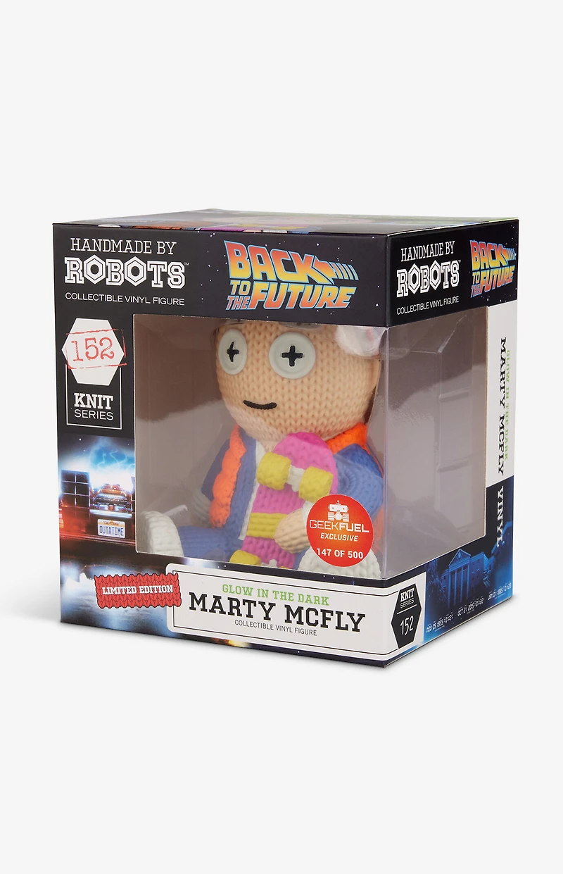 Back to the Future Glow In The Dark Marty McFly 152 Knit Series Vinyl Figure