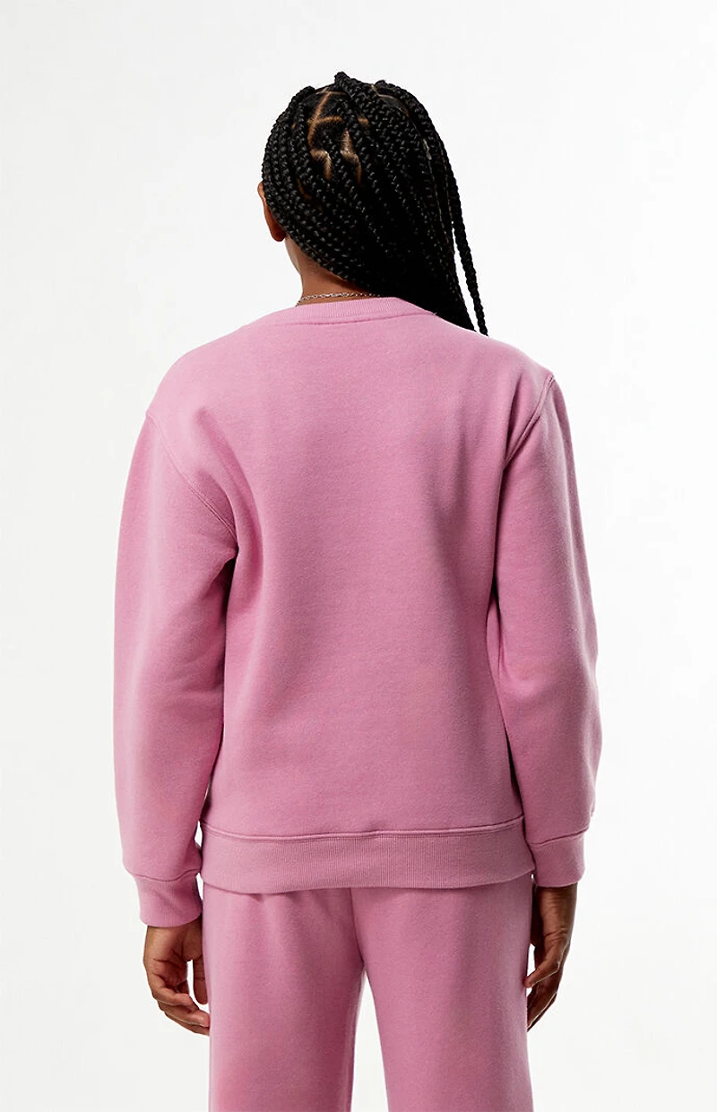 Pacsun Kids Pink Crew Neck Sweatshirt