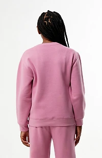 Pacsun Kids Pink Crew Neck Sweatshirt