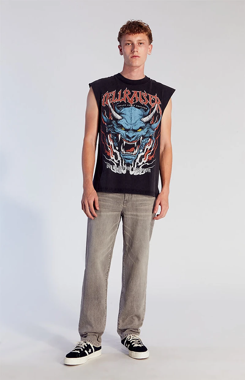 Pacsun Cade Straight Jeans Stretch Gray