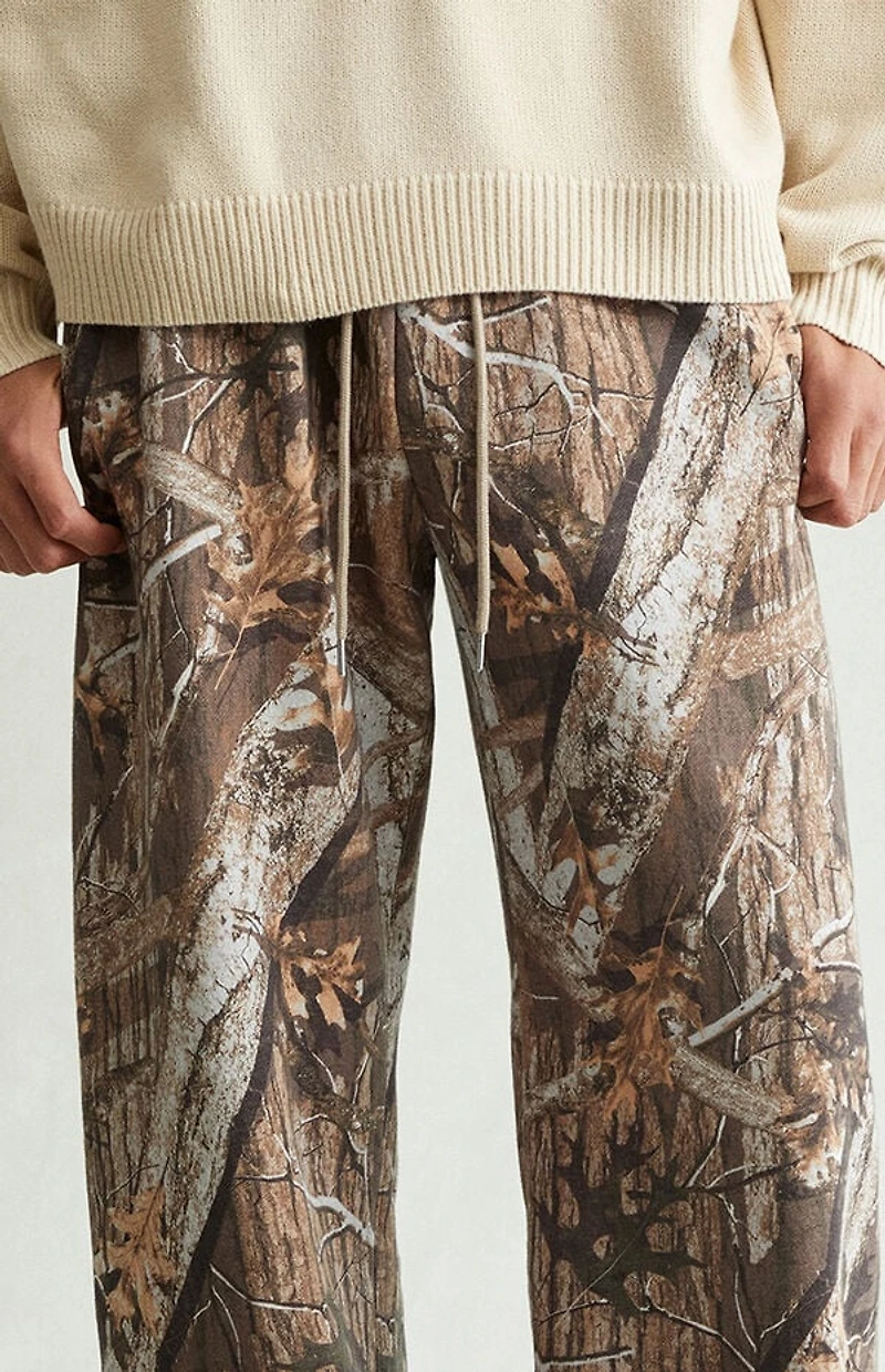 Pacsun Camo Fleece Extreme Baggy Sweatpants
