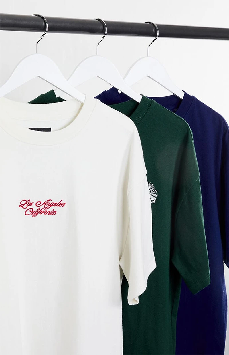 Pacsun 3 Pack Embroidered T-Shirts