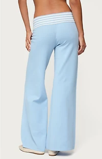 Edikted Clarisse Stripey Flared Knit Pants