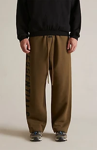 Fear of God ESSENTIALS Olive Fleece Relaxed Sweatpants