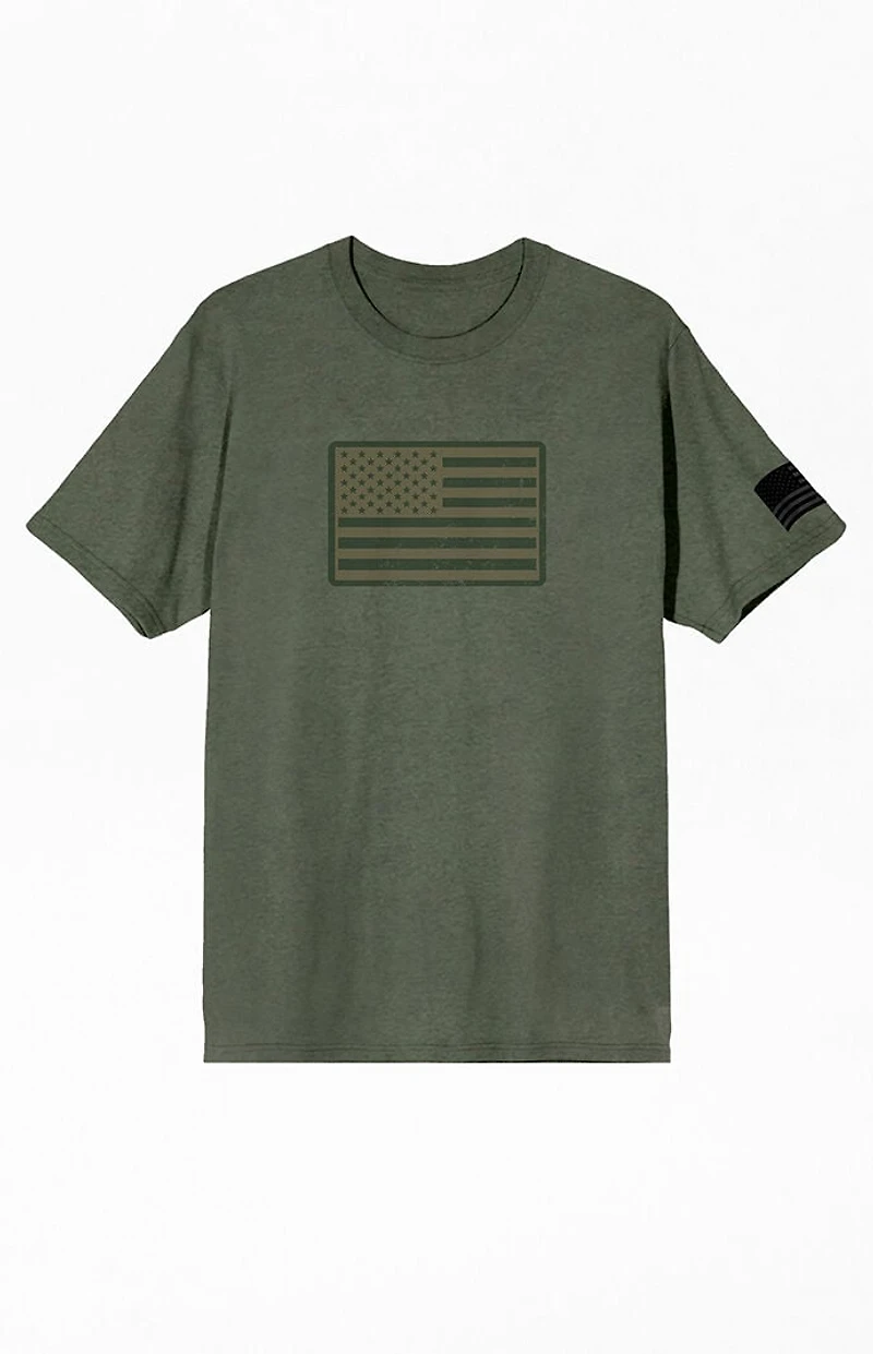 Sage America Straight & Wavy Flag T-Shirt