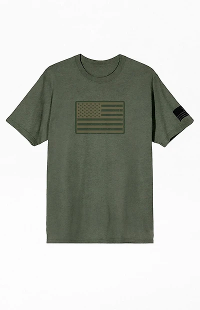 Sage America Straight & Wavy Flag T-Shirt
