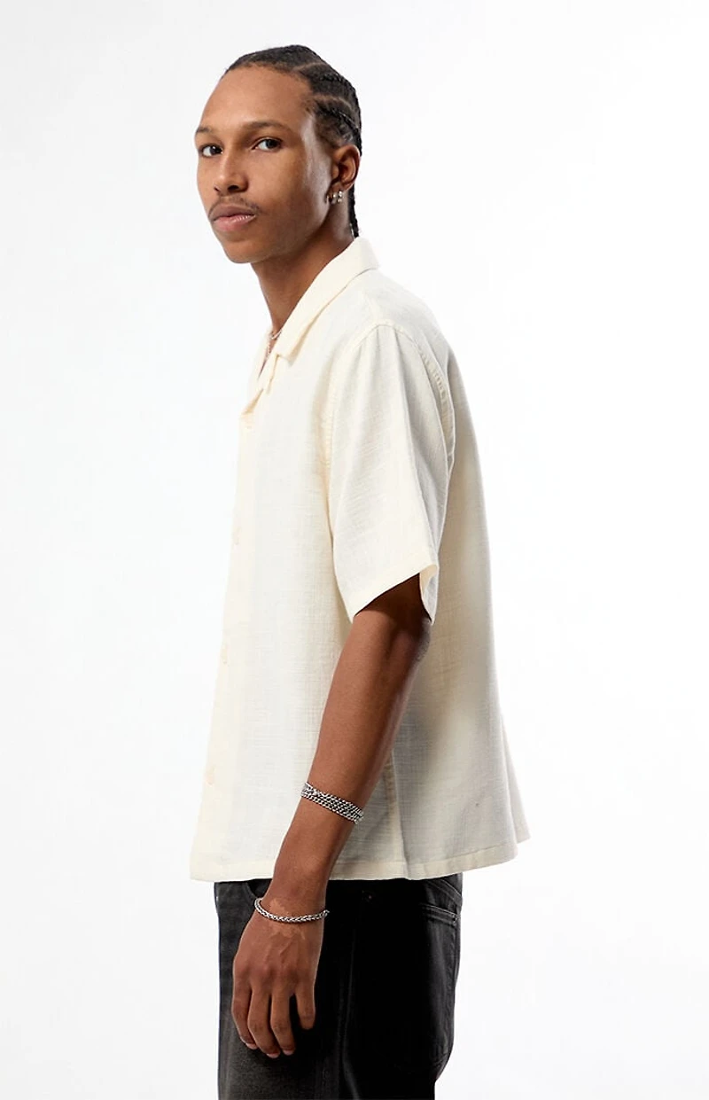 Pacsun Cream Dean Camp Shirt