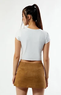 Your Favorite Faux Suede Mini Skort