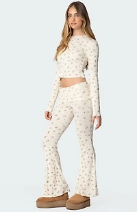 Edikted Bloom Baby Flared Leggings