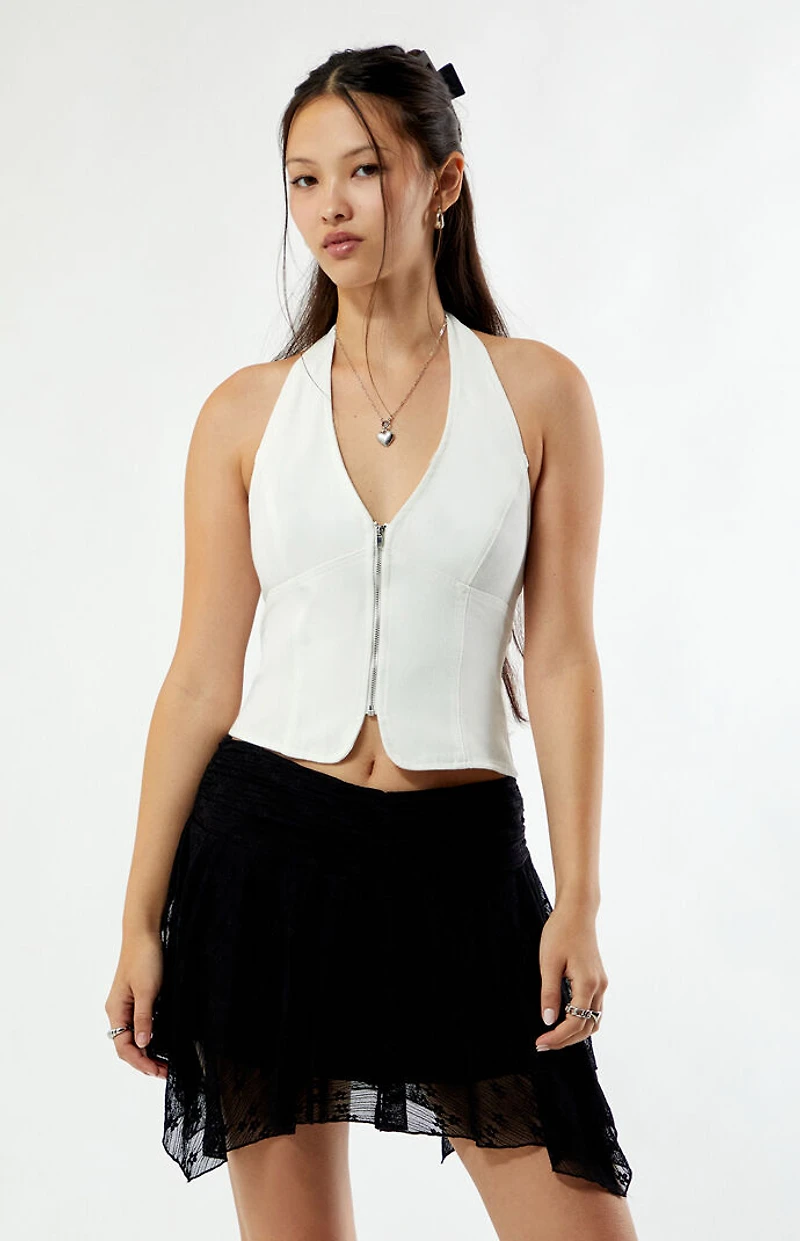 Your Favorite Lace Flowy Mini Skirt