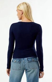 Your Favorite Payton Long Sleeve Henley Top