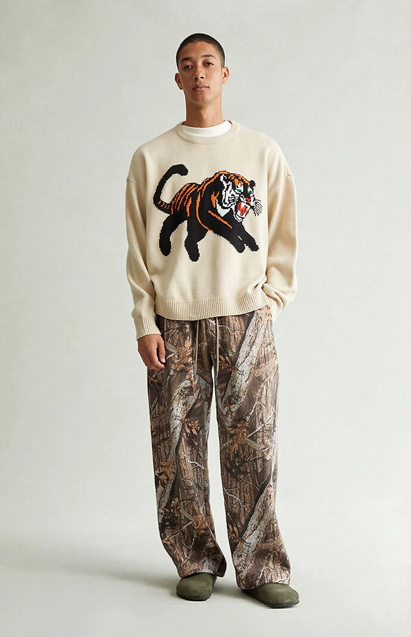 Pacsun Camo Fleece Extreme Baggy Sweatpants