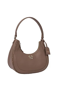 True Religion Top Zip Crescent Hobo Bag