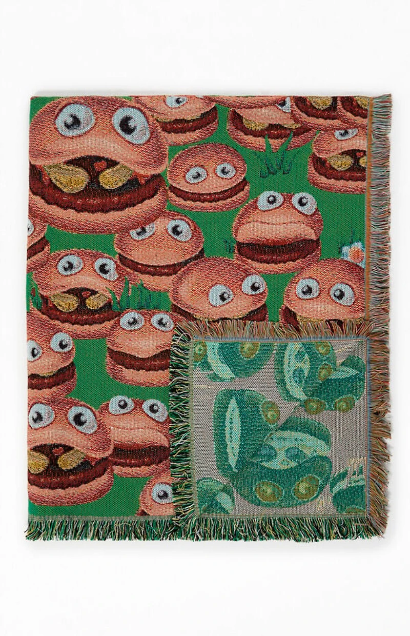 McDonaldland Burgers Throw Blanket