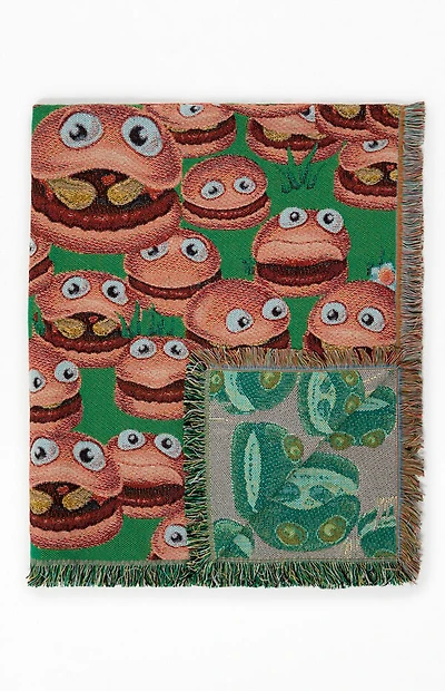 McDonaldland Burgers Throw Blanket