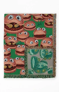 McDonaldland Burgers Throw Blanket