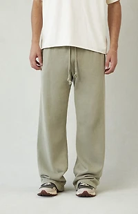 Pacsun Green Fleece Extreme Baggy Sweatpants