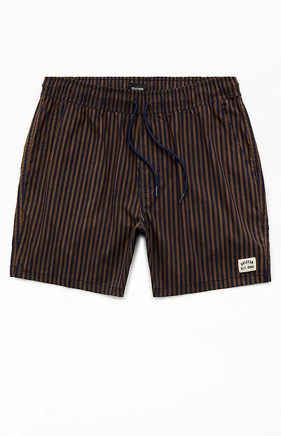 Brixton Striped Everyday Stretch Hybrid 5.5" Swim Trunks