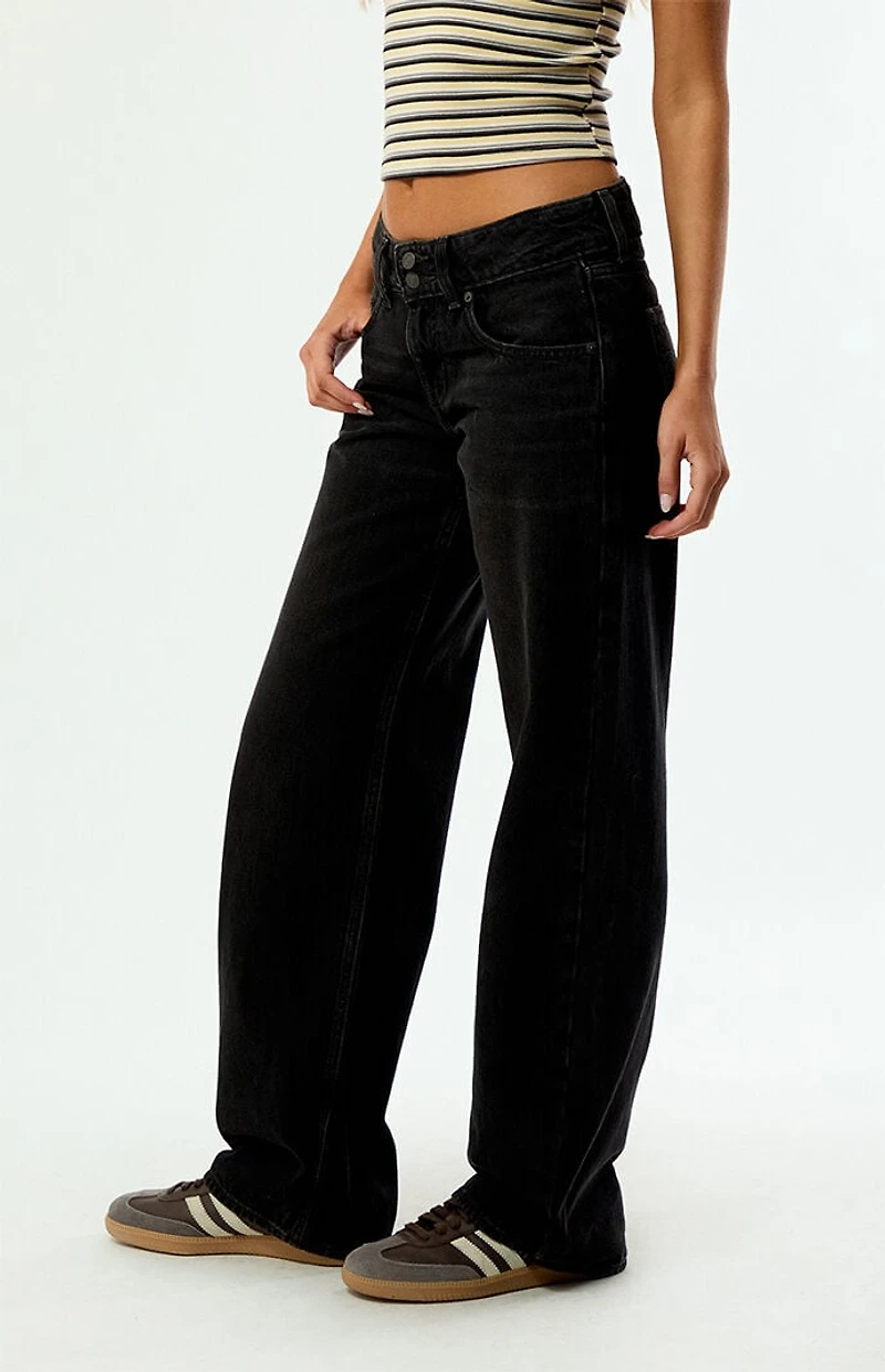 Levi's Black So Fundamental Superlow Loose Jeans