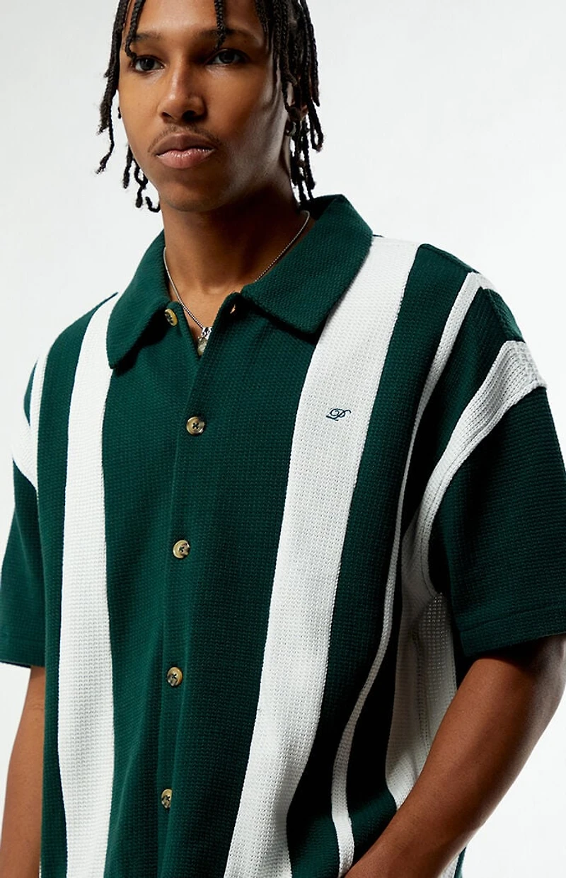 Pacsun Sloan Striped Textured Camp Shirt
