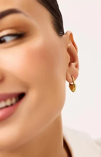 Ana Luisa Cameron Heart Earrings